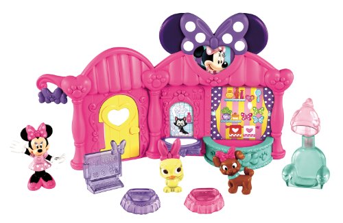 Fisher Price - Y1893 - Figurine - Minnie - Salon de Toilettage Ani-Bow