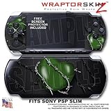 Barbwire Heart Green WraptorSkinz Skin and Screen Protector Kit fits Sony P ....