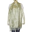 Scarfs Wool in Blended Wool Silk Scarf Wraps Spring Fashions India 72 x 27 inches