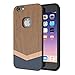 iPhone 6S Plus Case,Slicoo Unique Handmade Natural Wood Slim Hard Cover Wooden Protective Case for iPhone 6 Plus / Apple iPhone 6S plus (Black Walnut)