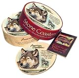 American Expedition Wolf Stone Coaster Set