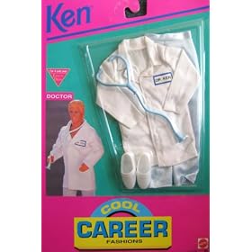Barbie KEN Cool Career Fashions DOCTOR - Easy To Dress (1992 Arcotoys, Mattel) by Easy to Dress Ken Doctor Cool Career Fashions