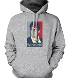 WINNING Sheen Mens Sweatshirt, Funny Trendy Hot Mens Pullover Hooded Sweater