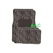 A Set of 4 Universal Fit Animal Print Carpet Floor Mats for Cars / Truck - Cheetah