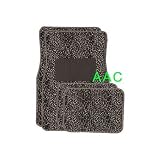 A Set of 4 Universal Fit Animal Print Carpet Floor Mats for Cars / Truck - Cheetah