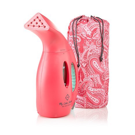 Joy Mangano Supreme Steam 900W Premier My Little Steamer and Paisley Bag – HOT PINK