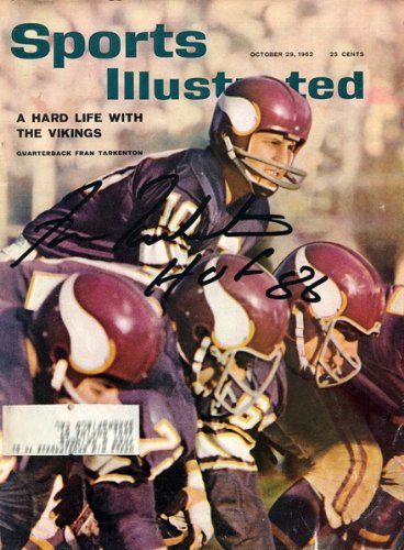 Fran Tarkenton Autographed/Hand Signed October 29, 1962 Sports Illustrated Football Magazine