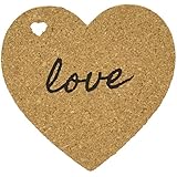 Kate Aspen "Heart" Cork Coasters, Set of 4