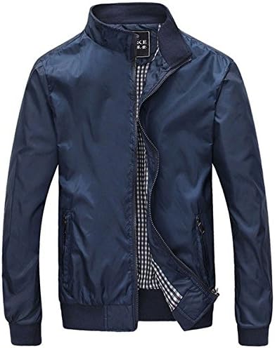 Autumn Winter Jacket Men Slim Solid Zipper Casual Coat jaqueta masculina Outdoor 2Colors Plus Size 3XL