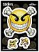 Chaos Comics - Smiley the Psychotic Button - Set of 3 Stickers / Decals