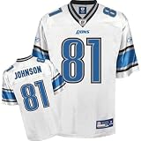 Calvin Johnson Detroit Lions White NFL Replica Jersey - Medium