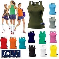 Damen Tank Top Coconut Racerback Vest. �rmelloses T-Shirt in 12 Farben und den Gr�ssen S, M, L und XL
