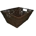 Rectangle Brown Seagrass Storage Basket