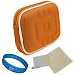 VG Compact (M) Travel Camera Case w/ Removable Carbineer (Orange Nylon) for Panasonic Lumix DMC-ZS30 / DMC-TZ40 / DMC-TS5 / DMC-FT5 / DMC-SZ3 / DMC-FH10 / DMC-F5 / DMC-ZS25 / DMC-TZ35 / DMC-TS25 / DMC-FT25 / DMC-SZ5 / DMC-ZS20 / DMC-TZ30 / DMC-TS20 / DMC-FT20 / DMC-TS4 / DMC-FT4 / DMC-ZS15 / DMC-TZ25 / DMC-SZ7 / DMC-SZ1 / DMC-3D1 / DMC-FX90 / DMC-LS5 / DMC-GF3 Digital Cameras + Universal Screen Protector with Cleaning Cloth + SumacLife TM Wisdom Courage Wristband