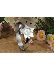 Youyoupifa Silver Star Ladies Stlyish Bracelet Watch