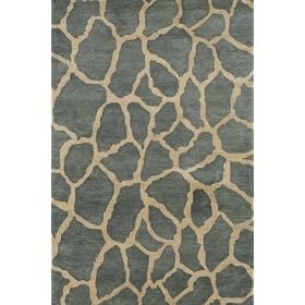 7'9x7'x9 Hand Tufted Indian Serengeti Collection Rug Round by Oscar Isberian Rugs