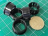 SK-22　配線孔キャップ　プラスチック・黒　内円直径φ17mm ケース穴22mm　ケース全径24mm　５個入＜yjp-0566＞