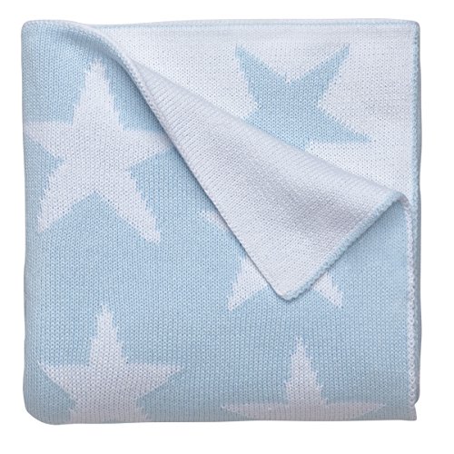 Elegant Baby 100 Cotton Tightly Knit Star Blanket 30 x 40 Inch in Baby