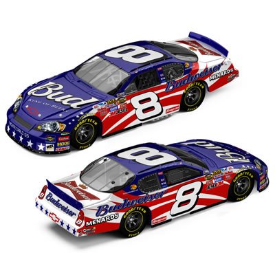 Dale Earnhardt Jr. #8 Budweiser Stars & Stripes   2007 Monte Carlo SS   164 Scale Drivers Select Series Diecast Car