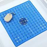 Deluxe Square Shower Mat - Blue