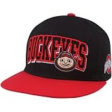 NCAA Top of the World Ohio State Buckeyes Scarlet-Black Varsity Block Snapback Adjustable Hat
