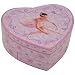 Heart Shaped Ballerina Musical Jewelry Box