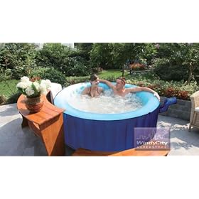 Mspa Blue Sea Bubble Spa Portable Inflatable Hot Tub