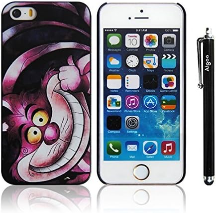 AiGoo iPhone 5/5s Case,Alice In Wonderland Pink Cheshire Cat Colorful Pattern Classic Cute Durable Hard Case Cover Ultra Slim Fit For iPhone 5 5s 5G