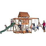 Backyard Discovery Monticello All Cedar Wood Playset Swing Set
