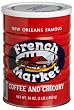 French Market Coffee & Chicory, Medium-Dark Roast, Creole Roast, 16-Ounce Cans (Pack of 3)
