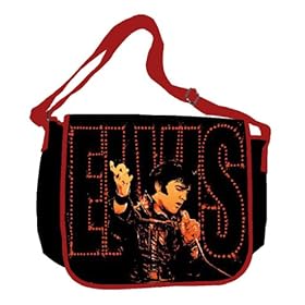 Silver Buffalo LV4301MB Elvis Presley 68 Special 15-Inch by 12-Inch Messenger Bag, Multi-Color