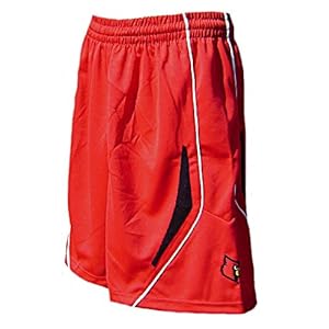 Louisville Cardinals Youth 07/08 College Red Screen Printed Replica Basketball Shorts By Adidas
