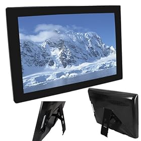 Skque 15 Inch Digital Picture Frame with Card Reader, USB, MP3 and Video Player, Black