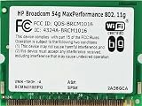 HP Mini PCI Broadcomm 54g 802.11B/G Wireless LAN Card (Maxperformance) Presario 2200 M2000 M2100 M2400 V2000 V2100 V2200 V2300 V2400 V2600 X6000 X6100 NX9600 Pavillion DV1100 DV1200 DV1600 ZD8000 ZD8200 ZE2200 ZE4900 Notebook - Refurbished - 355500-001