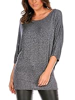 La Belle Parisienne Camiseta Manga Larga Mathilde (Antracita)