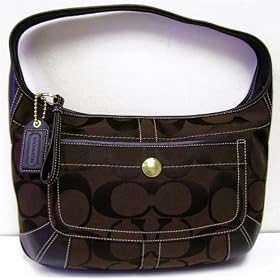 Coach Signature Ergo Brown Hobo Handbag 11290