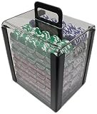 Trademark 1000 Chip Capacity Clear Carrier Chip (Clear)