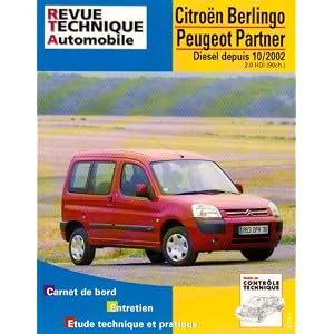  Revue technique Berlingo Depuis 2002/2.0 Hdi 90cv