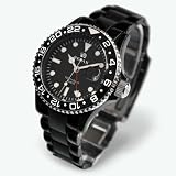 RELAX｜RELAX リラックス メンズ 腕時計 GMT ソリッドブラック