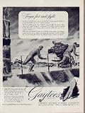 Submariner's Frozen Feet Can't Fight ... 1943 United States Rubber Company ad, A0277A
