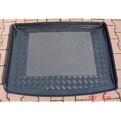 Kofferraumwanne VW Volkswagen Caddy Life Mixt 2004-2010 mit Gitter hinter 2.Reihe Wanne mit Antirutschmatte Laderaumwanne