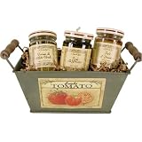 Pesto galore Italian sauces gift basket in Tomato planter