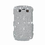 Rhinestones Shield Protector Case for BlackBerry Bold 9700, Silver Full Dia ....