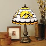 Iowa Hawkeyes Desk Lamp - Tiffany Style NCAA College Athletics Fan Shop Sports Team Merchandise