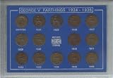 1924 1936 King George V Farthings Great Britain British Coin Collection Collector Farthing Set