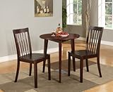 30" Round Cherry Finish Wood Dining Room Kitchen Table