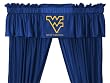 NCAA West Virginia Mountaineers - 5pc College Jersey Drapes Curtains and Valance Set