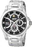 Seiko Premier #SRX001 Men's Kinetic Direct Drive Moon Phase Watch