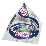 MLB Minnesota Twins Target Field Crystal Pyramid Paperweight
