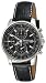Seiko Men's Alarm Chronograph Leather Strap Watch #SNAB65
